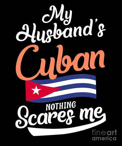 womens cuban husband funny graphic print cuba wife t print digital art by lukas davis fine