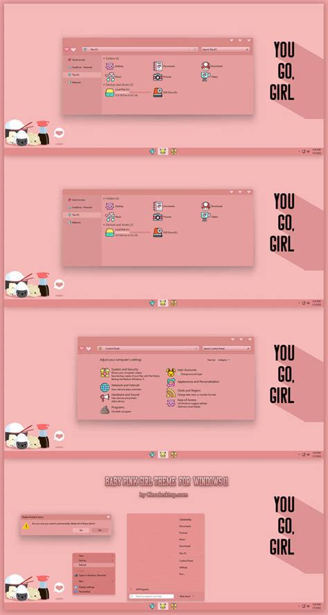 Baby Pink Girl Theme For Windows 11 By Cleodesktop On Deviantart