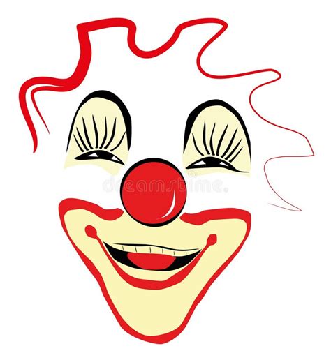 Happy Clown Face Design Stock Illustration Image Of Performer 31117472