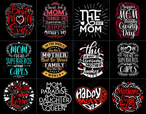 Creative Typography Mothers Day T Shirt Design Bundle On Behance