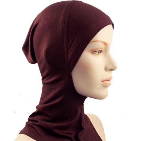 Buy Muslim Full Underscarf Neck Head Hat Cotton Under Scarf Cover Hijab Cap