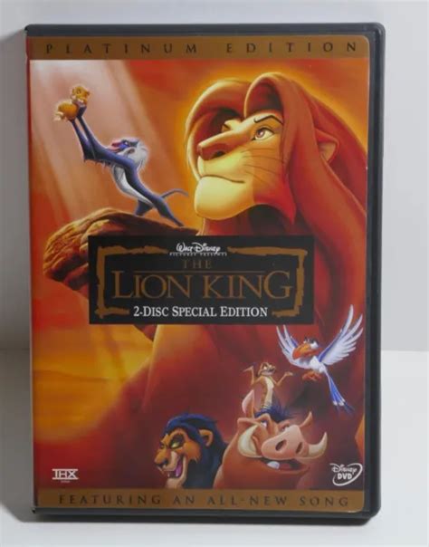 Walt Disney The Lion King Dvd 2003 2 Disc Set Platinum Edition 16