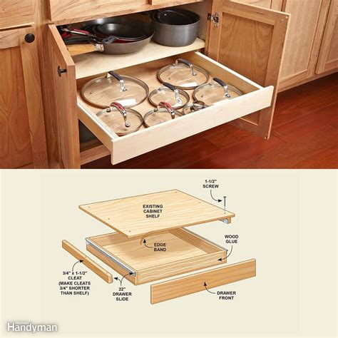 Stronger glide technology has resulted in bigger drawers that can handle heavier items. 30 Cheap Kitchen Cabinet Add-Ons You Can DIY | The Family ...