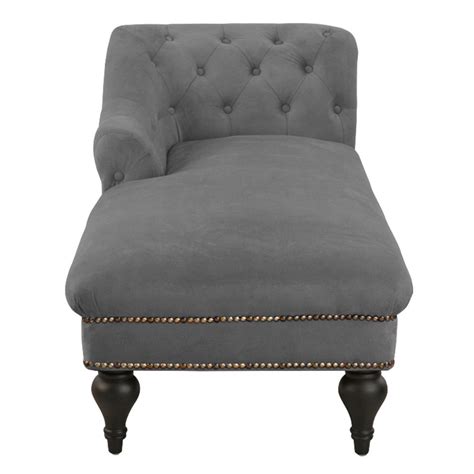Whether you're an organised sort of a person that prefers to lay out the next days outfit on a chair by the bed, or the disorganised type that leaves todays jeans strewn. Elegant Velvet Chaise Lounge Living Room Bedroom (Grey ...