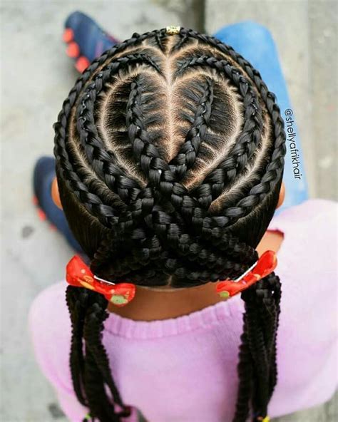 Cute Heart Hairstyle For Kids Hair Styles Cool Braid Hairstyles