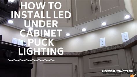 How To Install Under Cabinet Led Puck Lighting Youtube