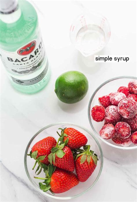 Frozen Strawberry Daiquiri Recipe Little Sunny Kitchen