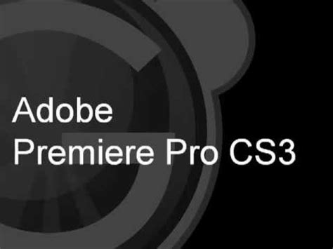 Free adobe premier pro cs3 download. สอนการใช้งาน Adobe premiere CS3 - YouTube