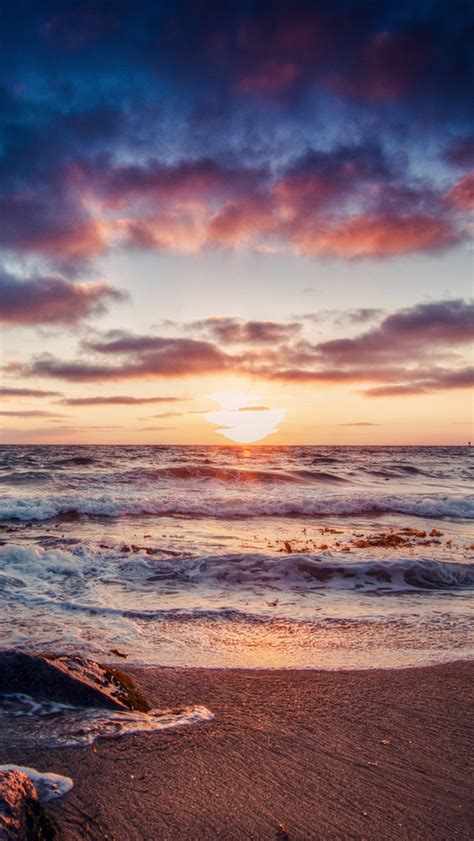 Beautiful Sea Coast Sunrise Iphone X 876543gs Wallpaper Download