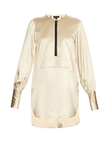 Engels Silk Satin Blouse In Ivory