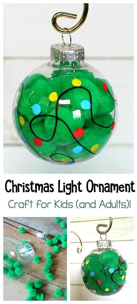 Christmas Light Ornament Craft For Kids Buggy And Buddy