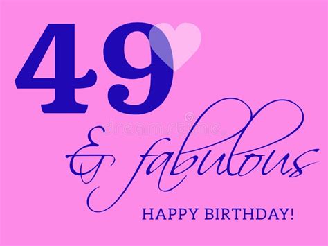49th Happy Birthday Lettering 49 Years Birthday Beautiful Typography Design With Dots Lines