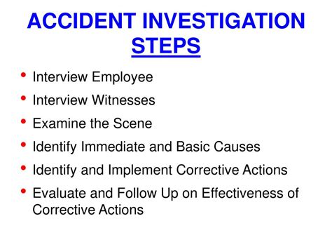 Ppt Accident Incident Investigation Process Powerpoint Presentation