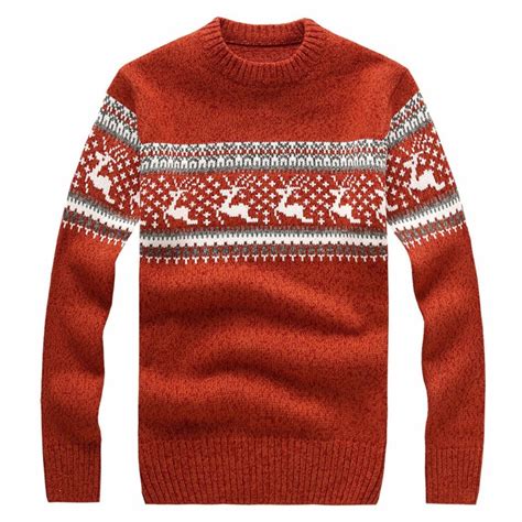 Mens Sweaters 2018 New Winter Mens Christmas Sweater With Deer Fashion