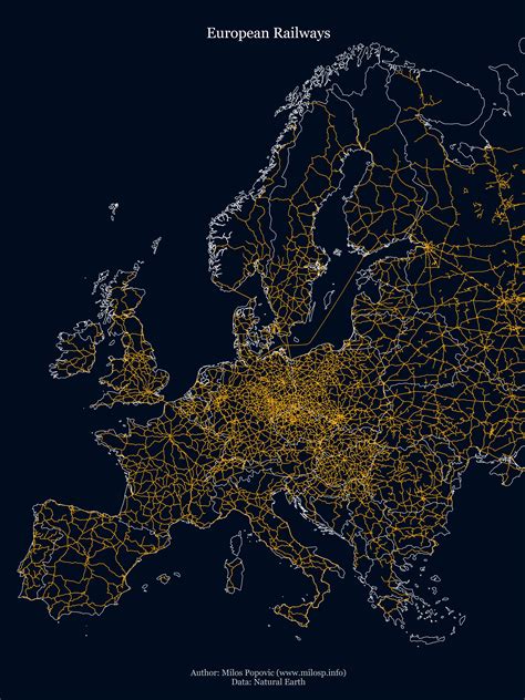 European Railway Map Europe