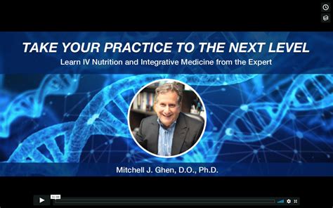 Iv Therapy And Integrative Medicine Online Training I Dr Mitch Ghen I