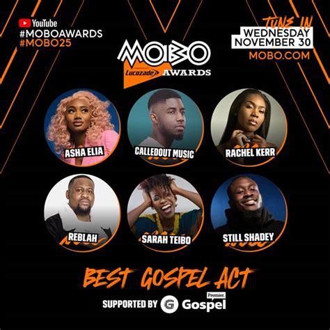 Mobo Awards Best Gospel Act Nominees Revealed Premier Plus