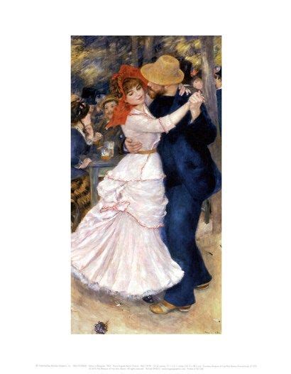Dance At Bougival By Pierre Auguste Renoir Renoir Paintings