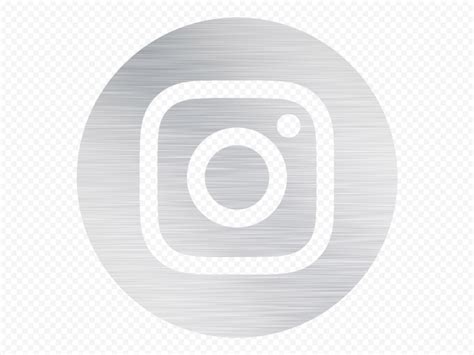 Hd Silver Gray Circular Instagram Ig Logo Icon Png Citypng
