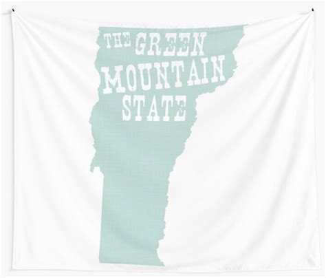 Vermont State Slogan Motto Wall Tapestry By Surgedesigns Redbubble