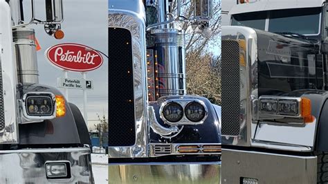 A Look At The New Speaker Led Heated Headlights For The Peterbilt
