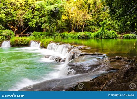 Tropical Waterfall In Thailand Stock Image Image Of Rock Stone 27384695