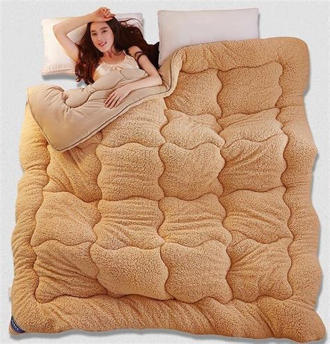 Winter Autumn Super Soft Warm Australia Berber Fleece Cashmere Comforter Duvet Quilted