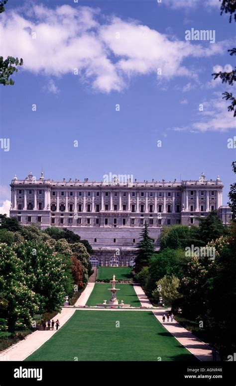 Royal Palace Madrid Spain Stock Photo Alamy