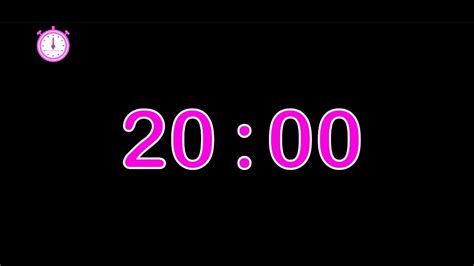 20 Minute Timer Countdown 20 Minute Timer Youtube
