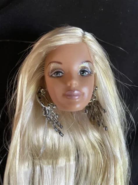 BARBIE DOLL HEAD Diva Collection Gone Platinum Mackie Blonde Mattel