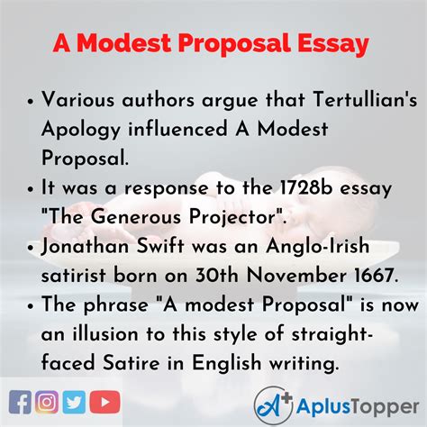 a modest proposal essay telegraph