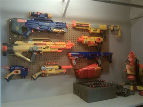 When we moved into this home i. Nerf gun wall display | Bayden | Pinterest