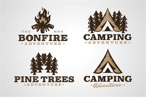 Outdoor Camping Logo Design Afbeelding Door Wanaradesign · Creative