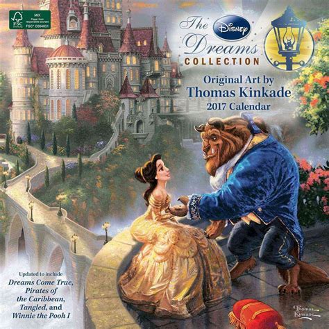 Disney Dreams Collection By Thomas Kinkade Studios 2025 Wall Calendar
