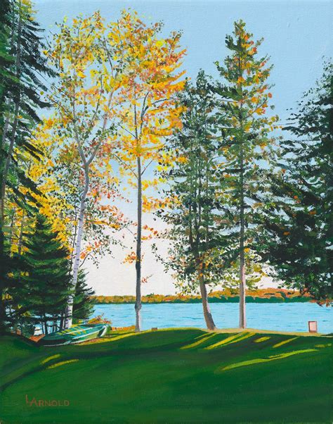 Late Afternoon Lakeside 14 X 11 Louise Arnold Artist