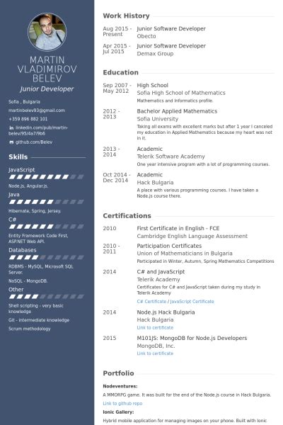 Analyzing the important aspects of the resume and going through. Software Developer Resume Samples & Templates | Free ...