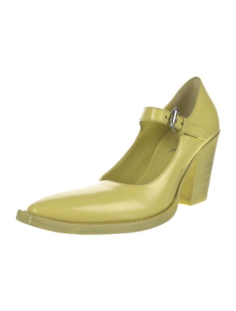 Prada Patent Leather Pumps Yellow Pumps Shoes Pra918430 The Realreal