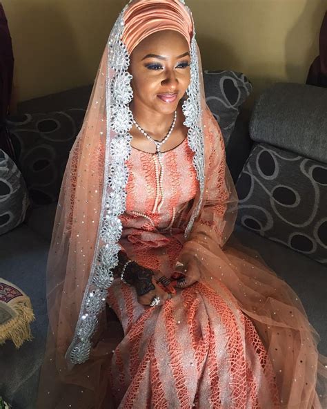aisha slaying in our fabric and veil for her walima amaryankamal makeup by omena04 by aso ebi