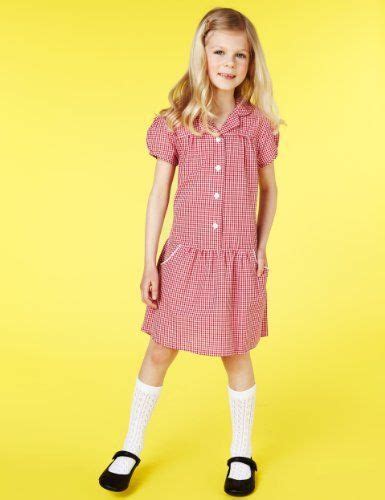 2 Pack Easy To Iron Gingham Dresses Mands Dresses Gingham Dress
