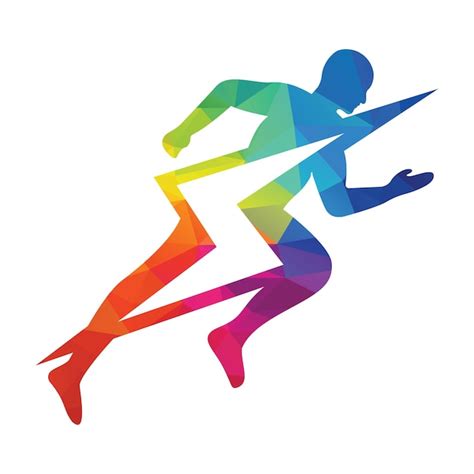 premium vector running and marathon logo vector design running man vector symbol