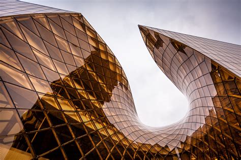 Brown Glass Building Architecture Glass Reflection Sky Hd Wallpaper