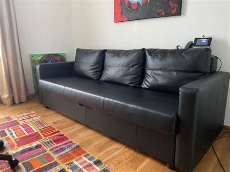 Sofa Bed Ikea Friheten Black Leather Furniture And Home Living