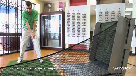 Golf Net Golf Nets Driver Use With Swingbox Indoors Youtube