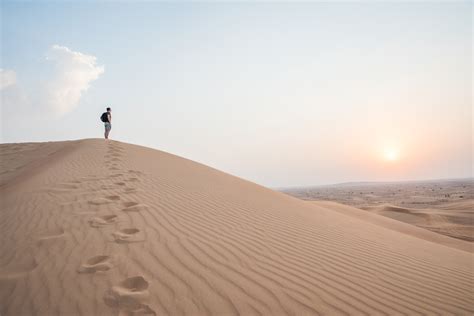 Walking In The Desert Royalty Free Stock Photo