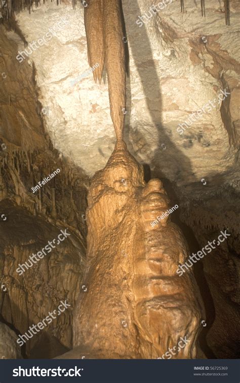 Cave Column From Lehman Cave In Great Basin National Park In Eastern