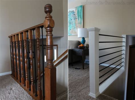 Should i just put nails at the base and try to hit the wood? How To Give Your Old Stair Railings A Fresh New Look On A ...