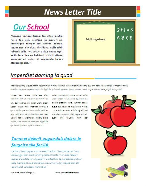school newsletter templates for microsoft word free word template