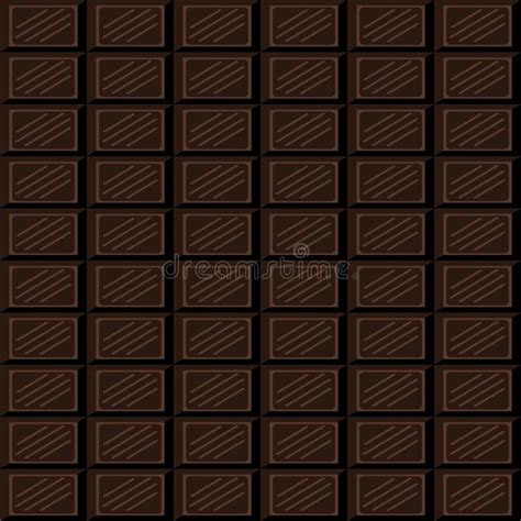Chocolate Bar Seamless Pattern Stock Vector Illustration Of Element