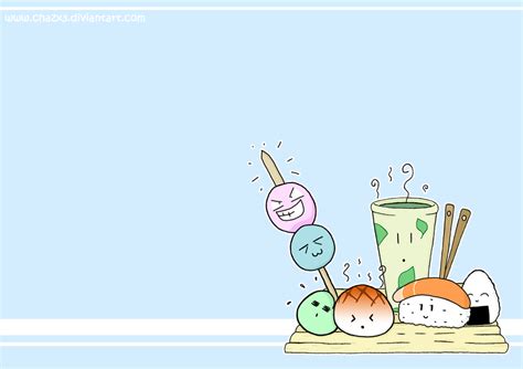 Free Download Cute Food Cartoons Wallpaper Japanese Foods Wallpaper By