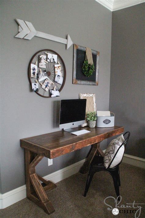 See more ideas about built in desk, room desk, home. DIY Desk for $70 - Shanty 2 Chic